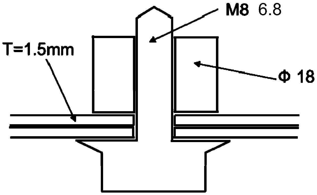 Finite element modeling method of welding nut based on automobile fatigue simulation