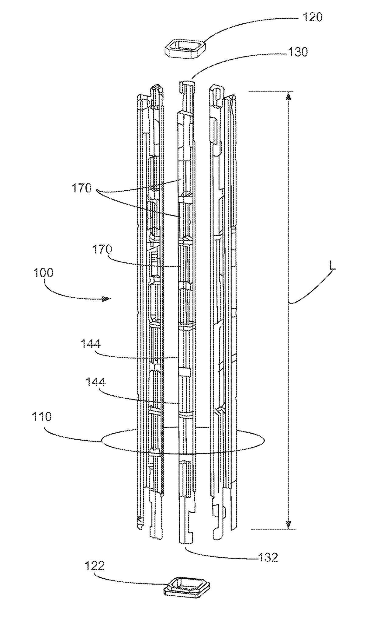 Extruded control rod guide frame