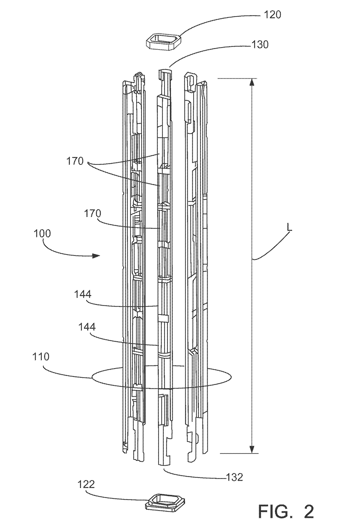 Extruded control rod guide frame