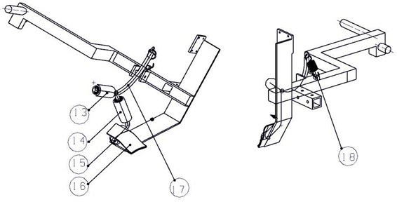 A liquid spray embedded roller mulching device