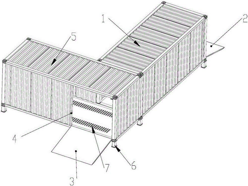 Multifunctional portable garage of vertically crossed structure