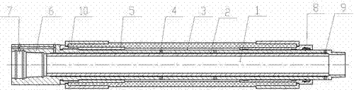 Three-wall water injection hole packer for coal mines