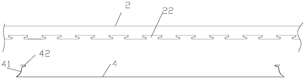 A building suspended ceiling installation structure and construction method thereof