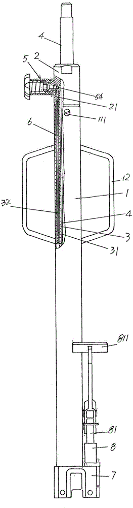 Cylinder structure of hydraulic vertical conveying device