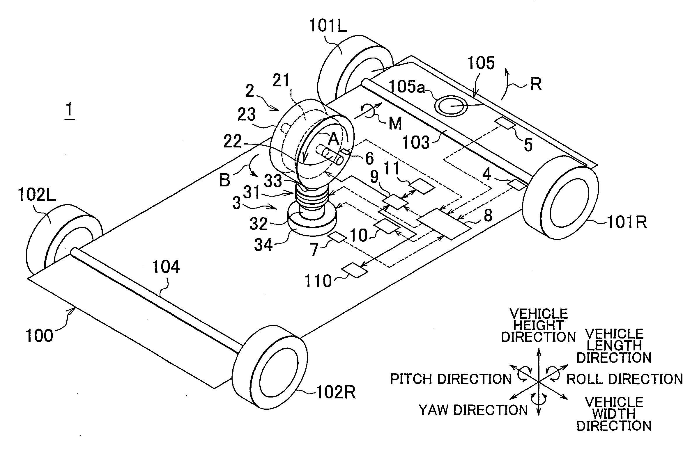 Vehicle behavior control apparatus and vehicle behavior control method