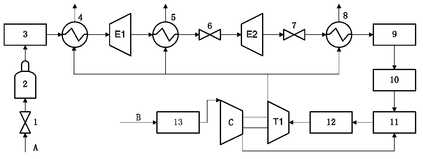 System and method for comprehensively utilizing residual heat of compressed natural gas engine (CNGE)