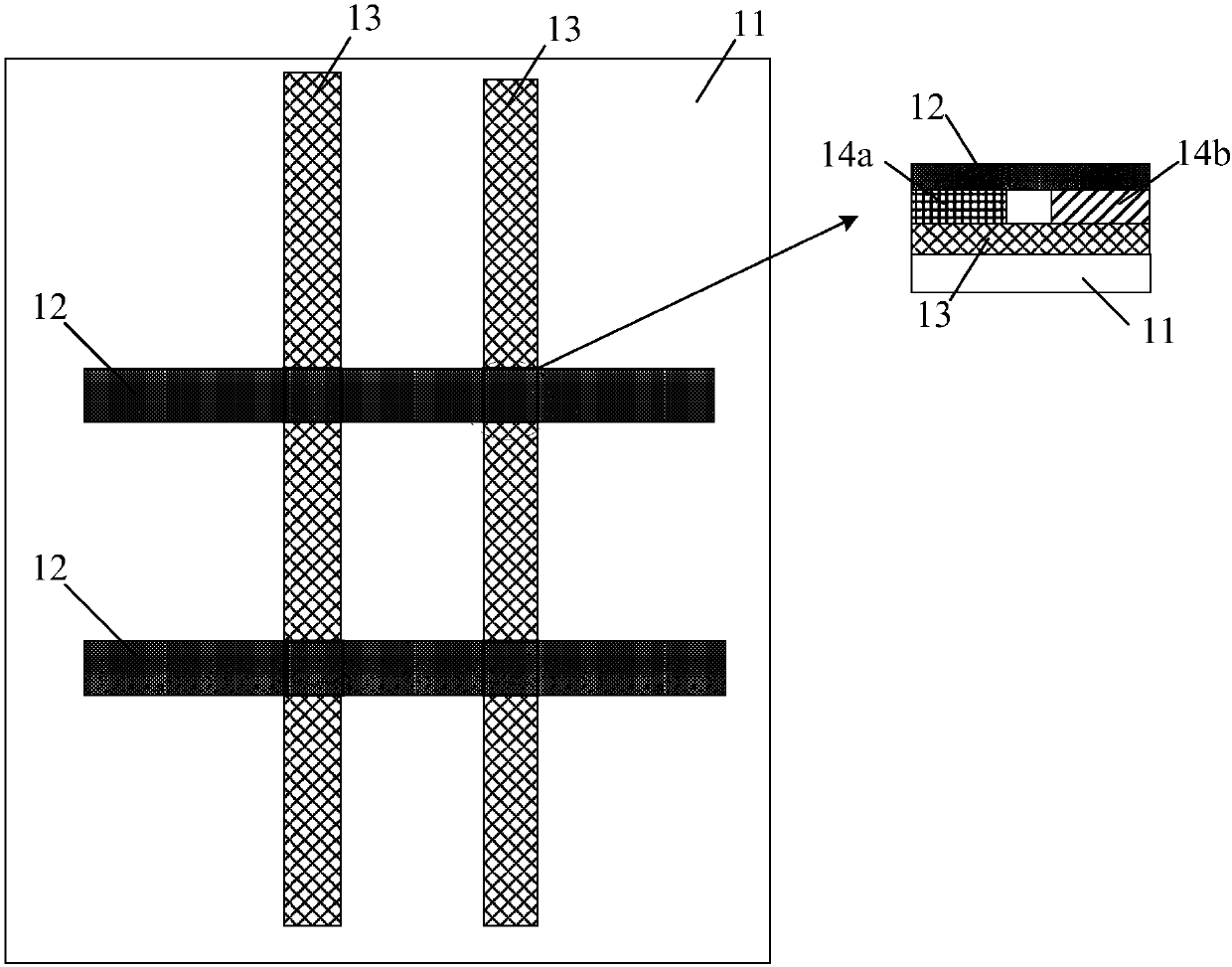 Feature recognition structure, manufacturing method, driving method and related device