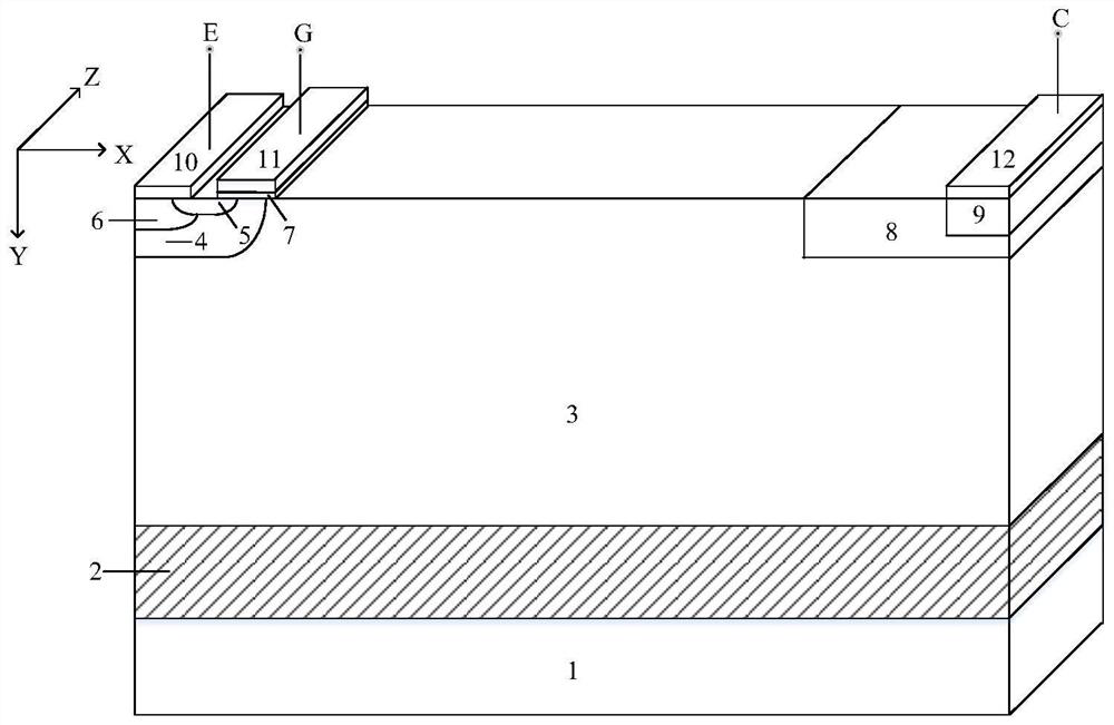 Lateral power device with mixed conduction mode and method of making same