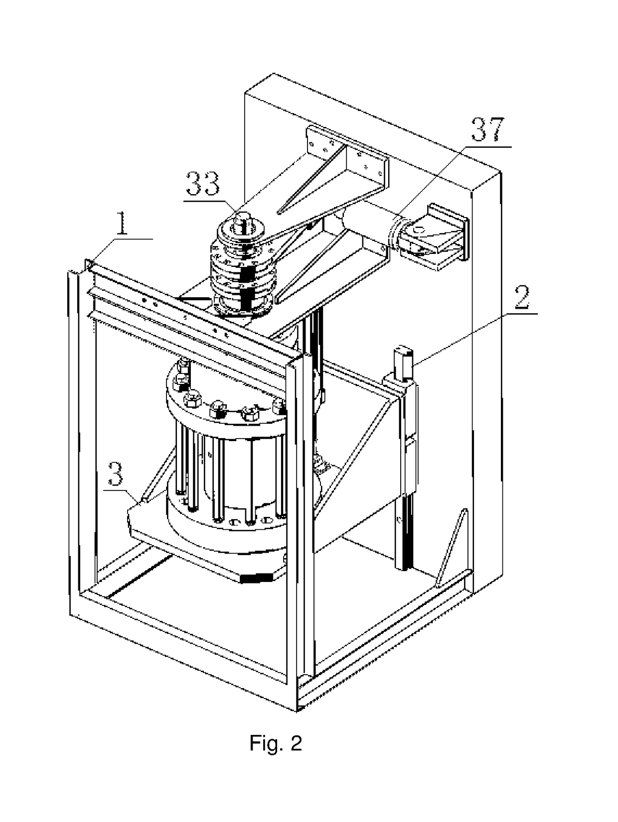 Rock hollow cylinder torsional shear apparatus