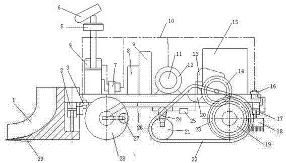 Full hydraulic automatic dung cleaning robot