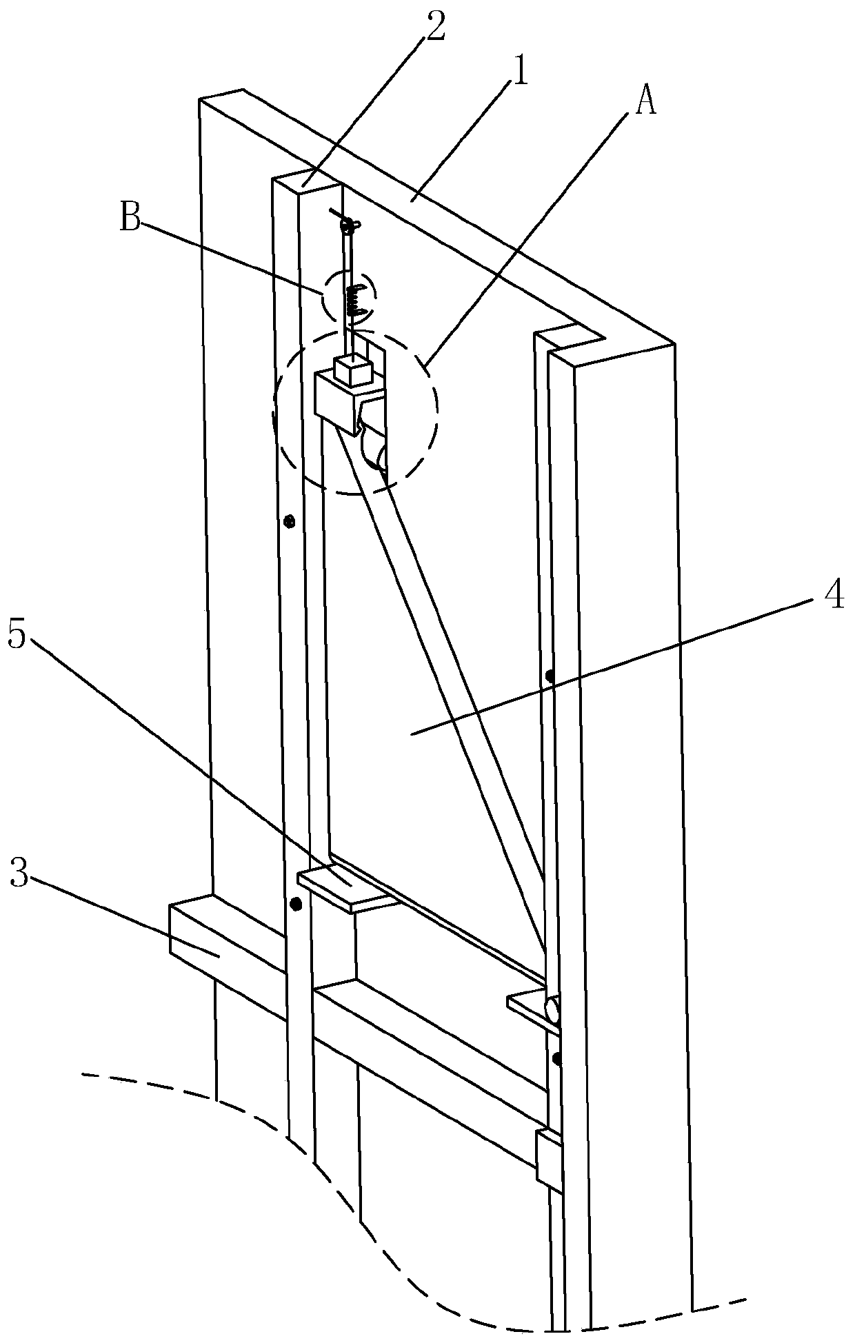 A safe anti-seismic structure in an antique building