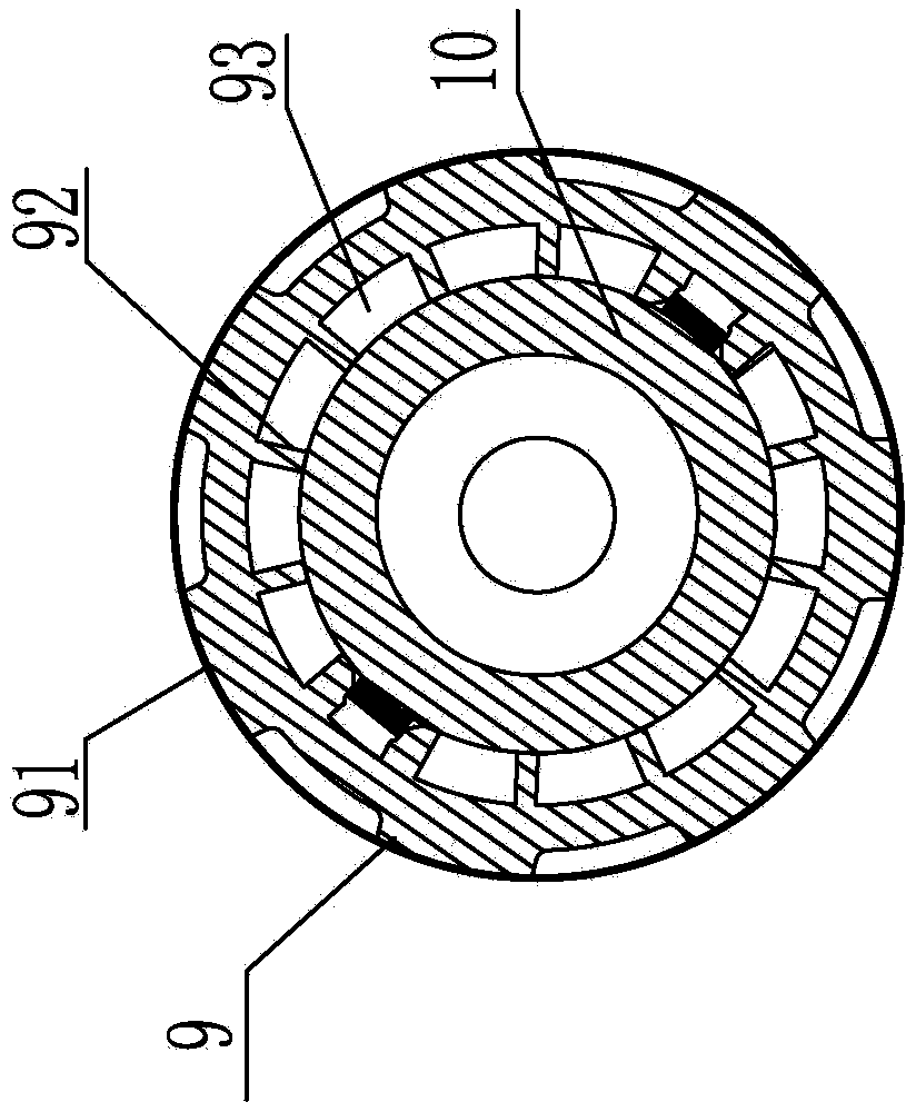 Roller shaft assembly having air cooling structure and used for crushing machine and air cooling roller shaft type crushing machine