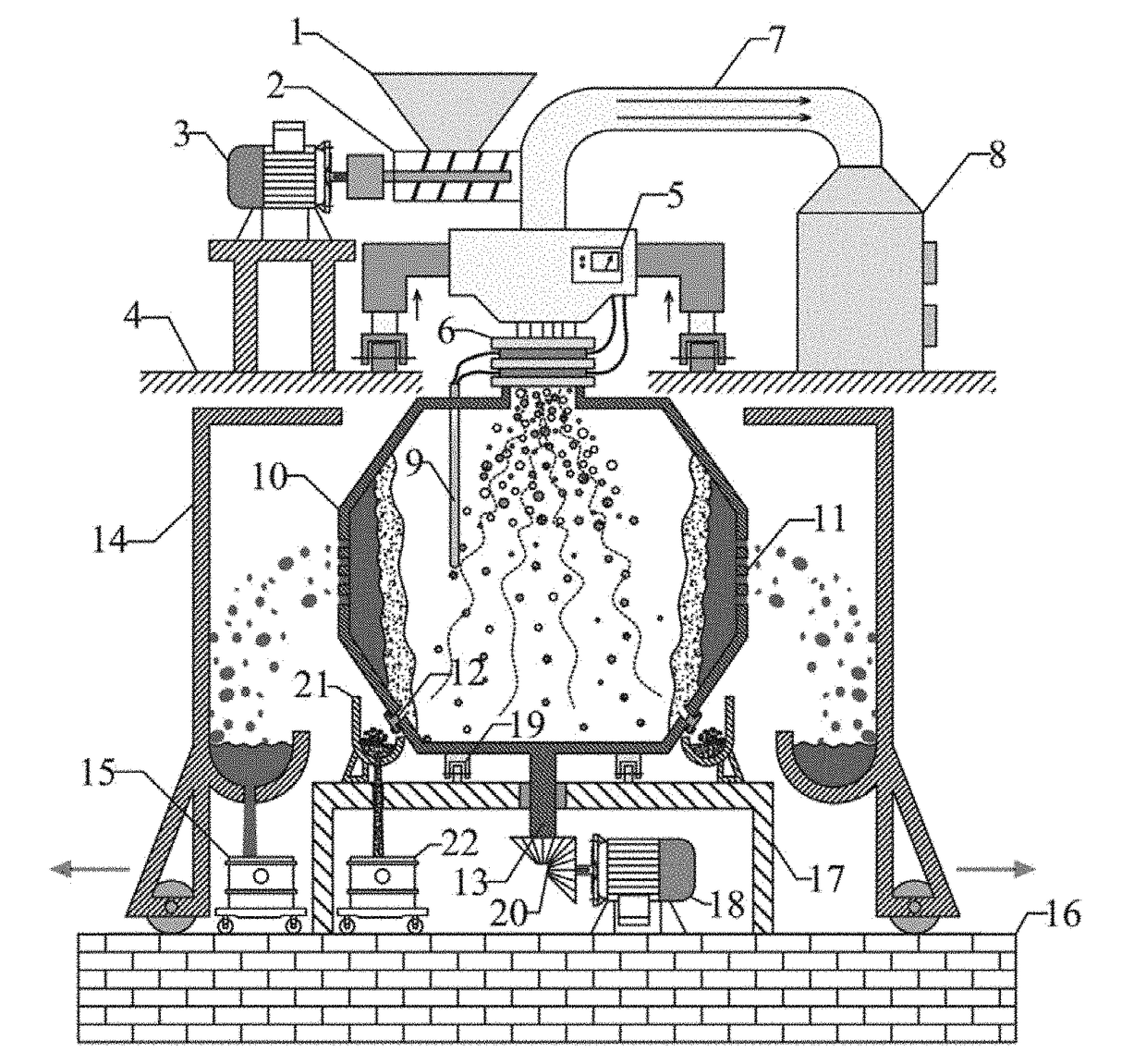 Method and apparatus for retrieving valuable metals step by step from waste printed circuit board particles