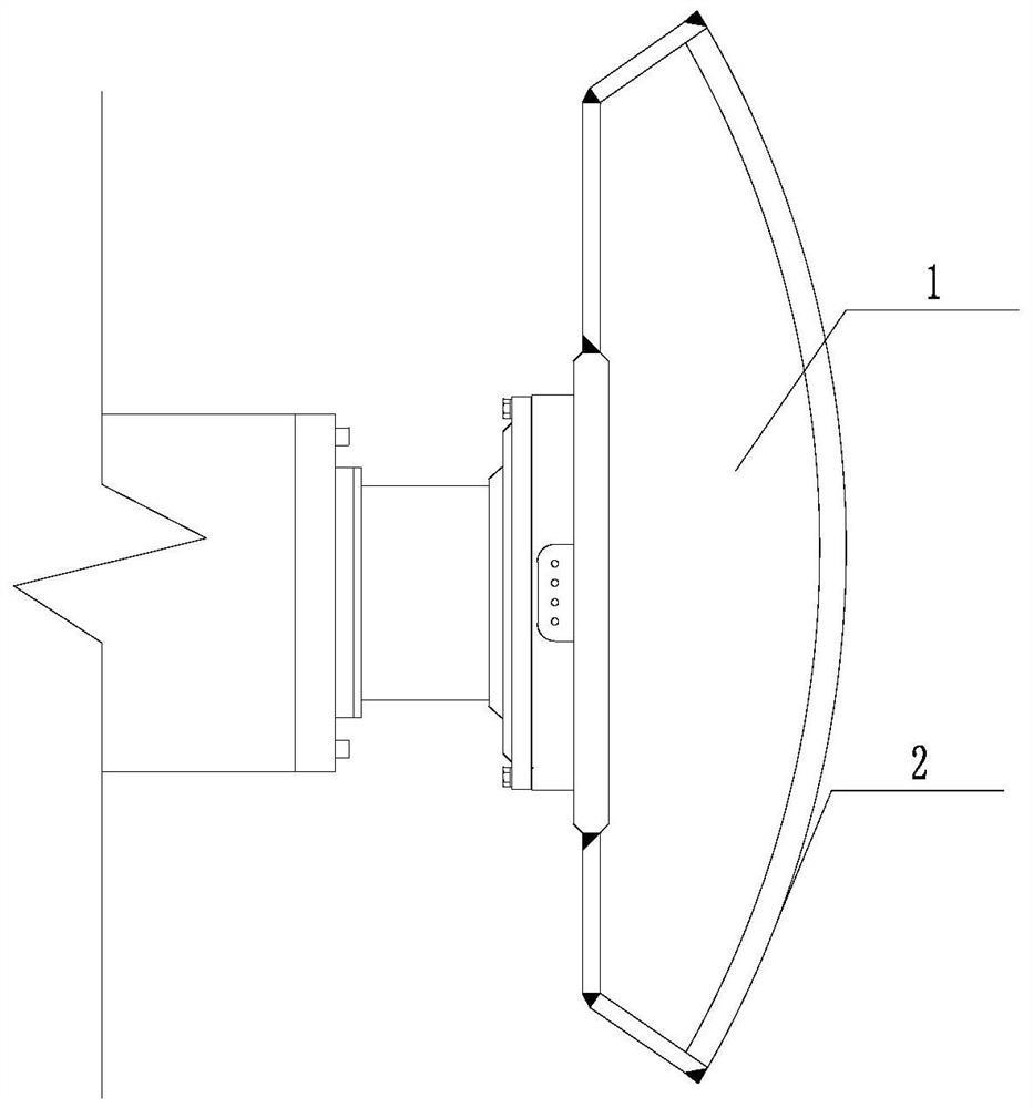 A supporting receiving frame for an open tunnel boring machine shield body and its installation method