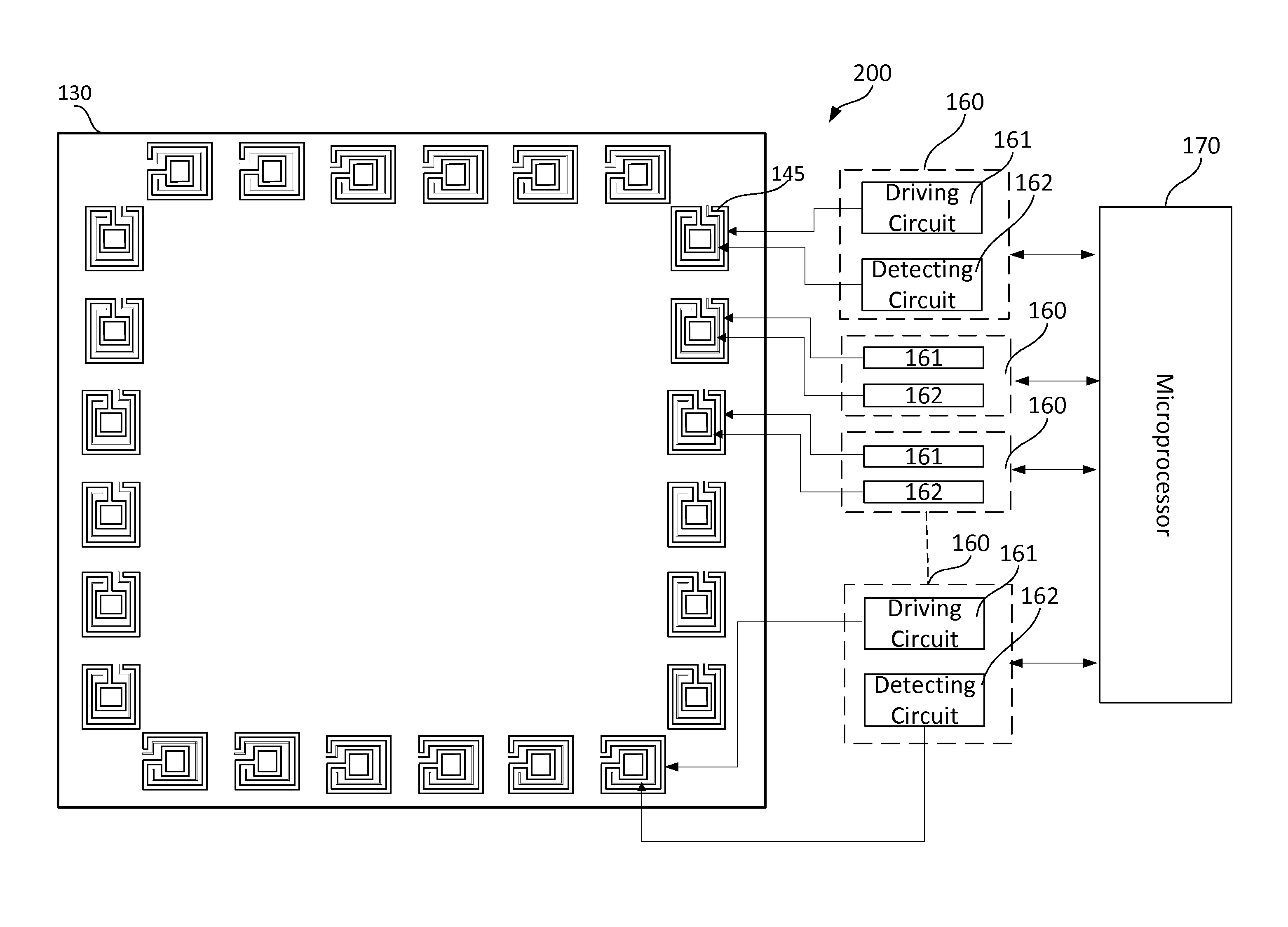 Proximity-sensing panel