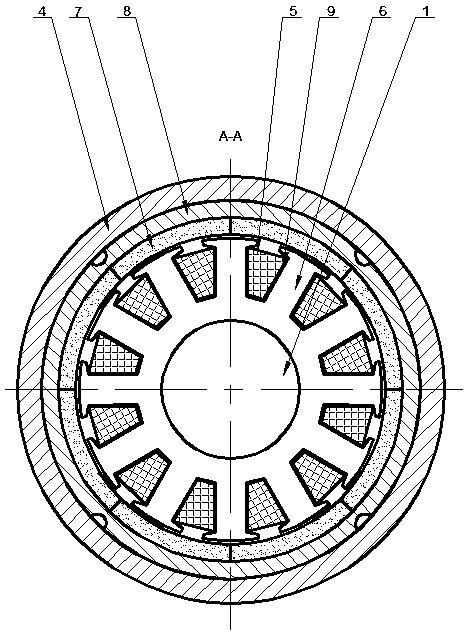 An oil-cooled, low-consumption external rotor permanent magnet motor