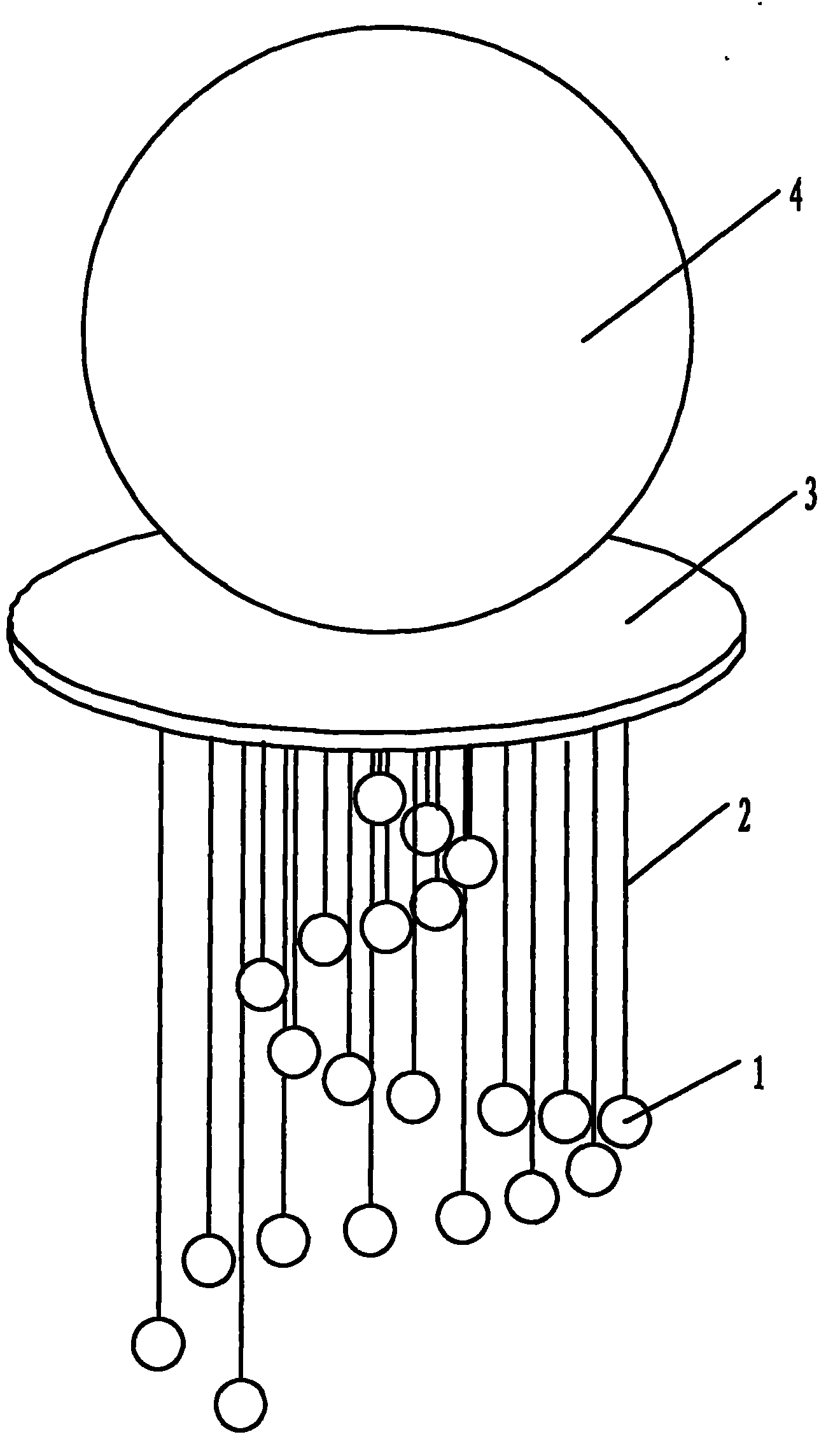 Spiral suspended type red mud membrane bag adsorption and dephosphorization apparatus