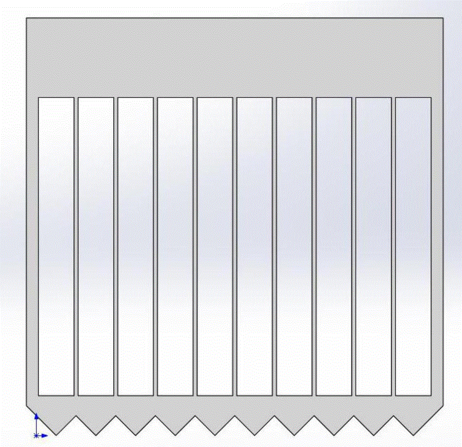 A falling film devolatilization tower internal component