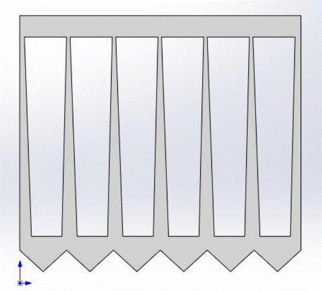 A falling film devolatilization tower internal component