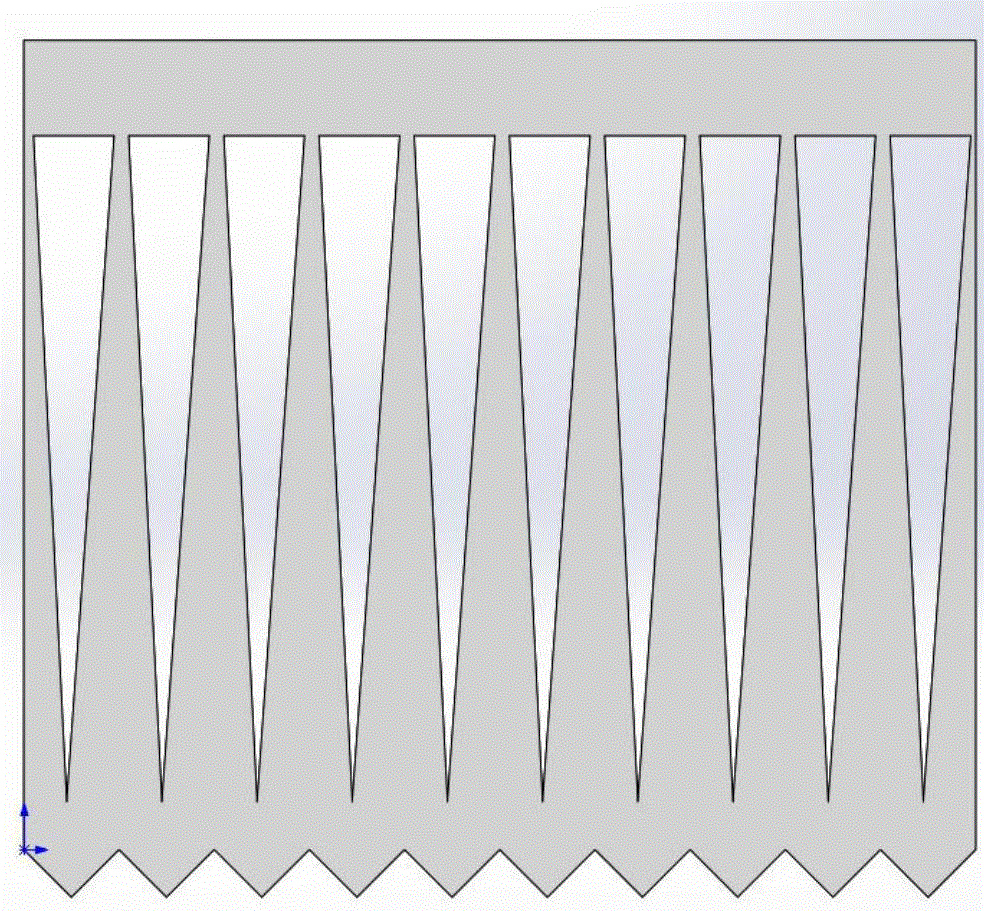 A falling film devolatilization tower internal component