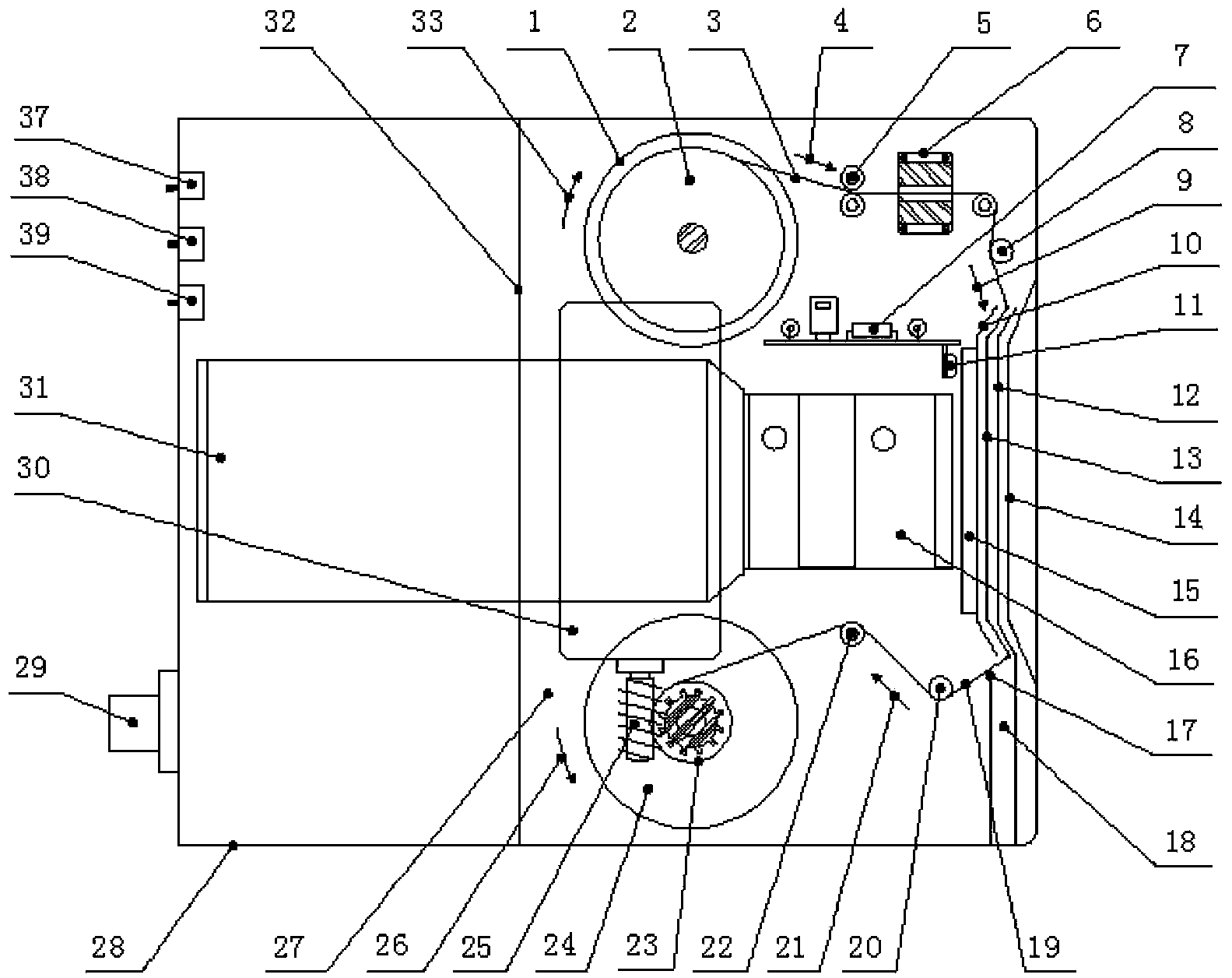 Automatic dust and pollution prevention device of optical window