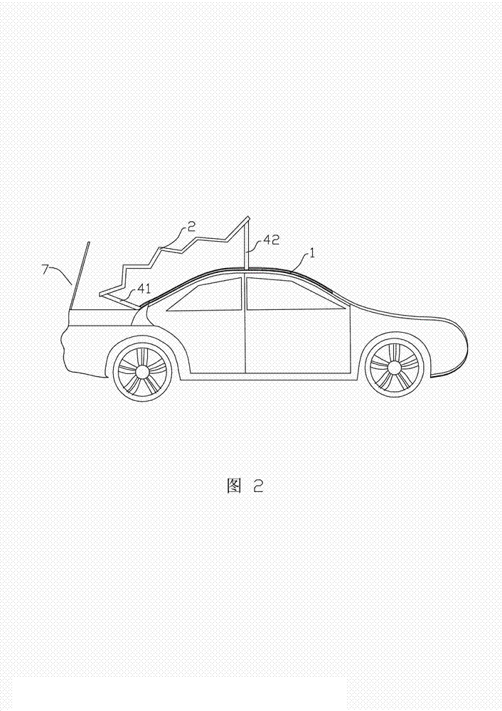 Automatic sun-shading device for automobile