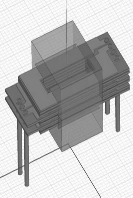 A high-temperature planar transformer using metal-clad ceramic substrates