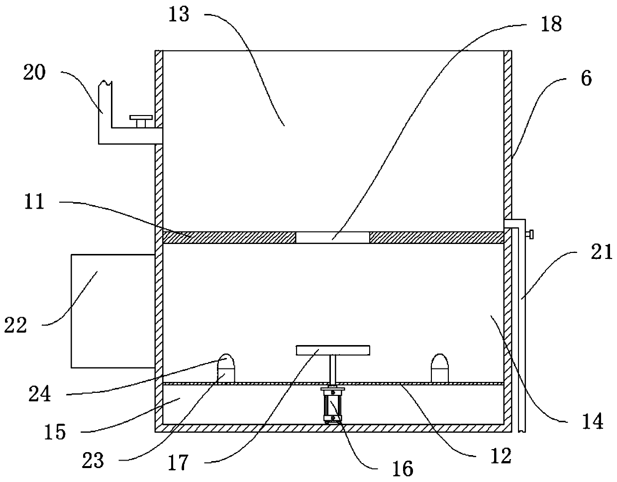 Medical instrument cleaning device for obstetrics and gynecology