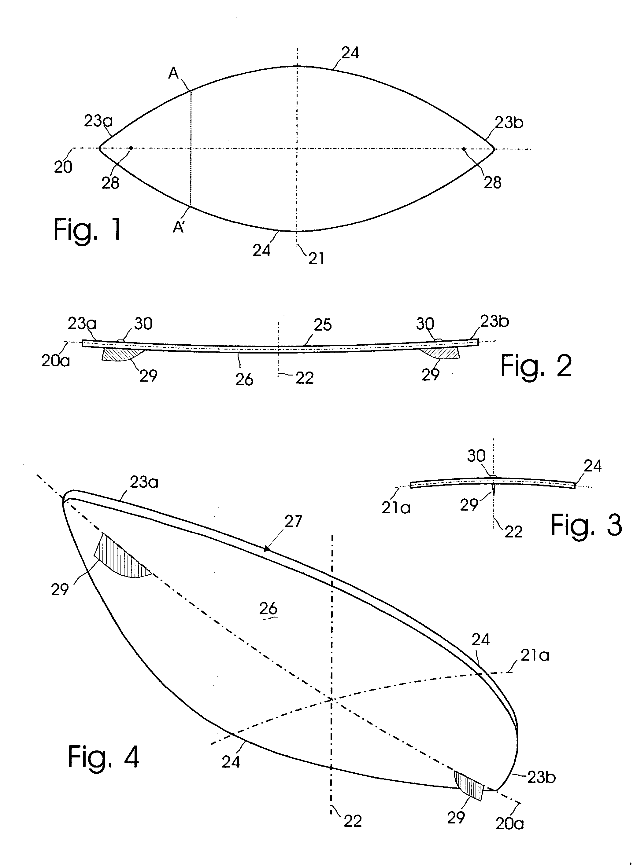 Apparatus and method for a gliding board for fluid riding sports