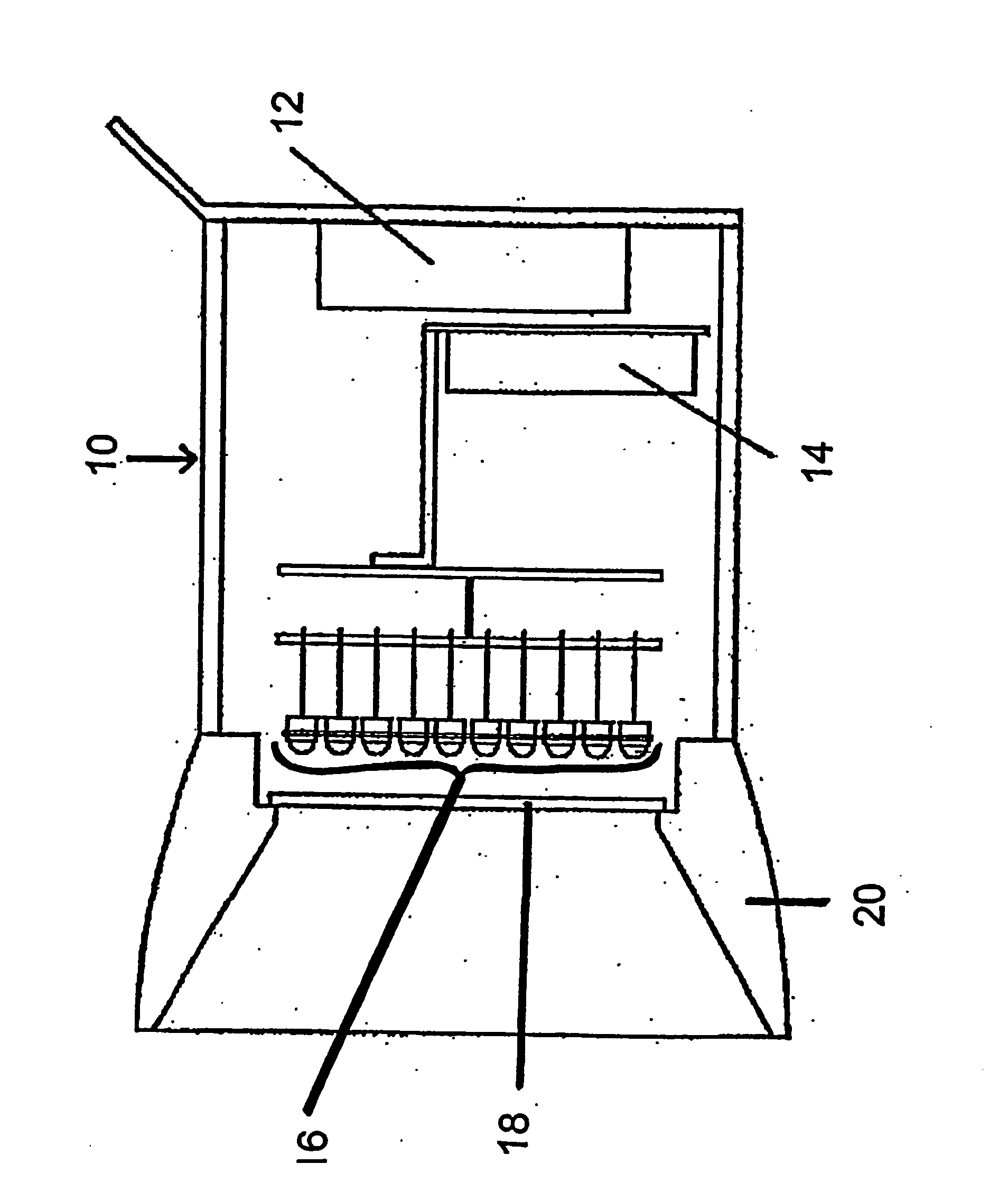 Manual lamp, especially for magnetic crack testing