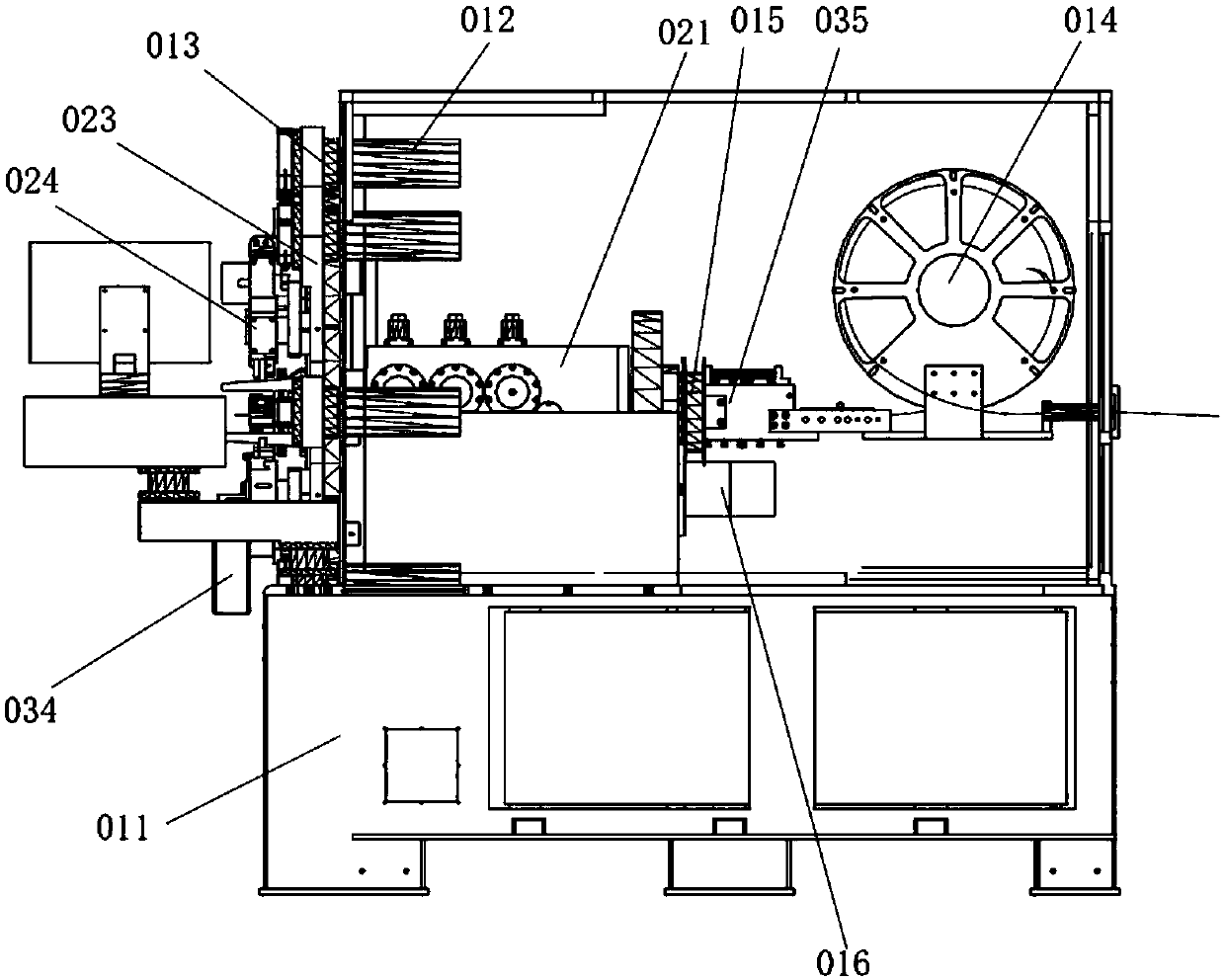 A wire forming machine