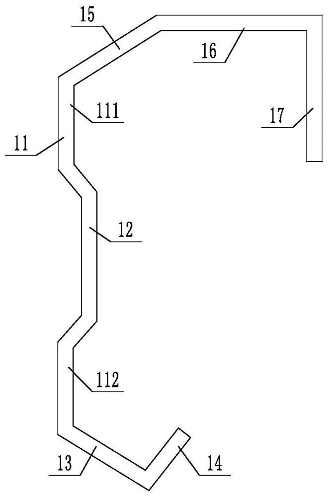 A Shuttle Rack Guide Rail Beam and Material Box Support