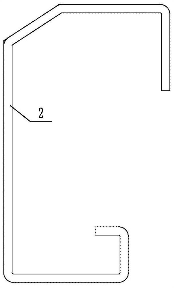 A Shuttle Rack Guide Rail Beam and Material Box Support