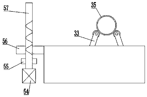 Pipeline surface rust removal and paint spraying device