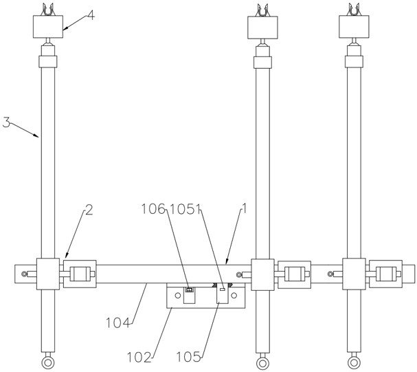 Special assembled lead support for live working robot