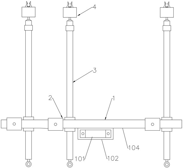 Special assembled lead support for live working robot