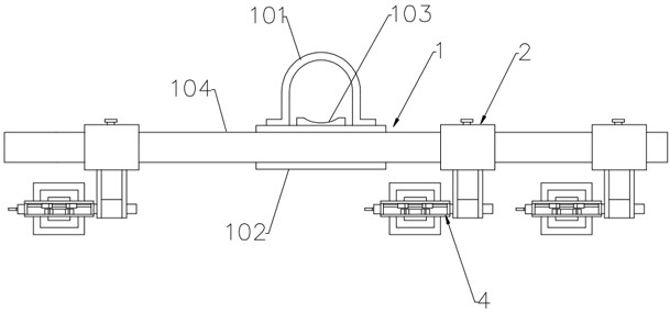 Special assembled lead support for live working robot