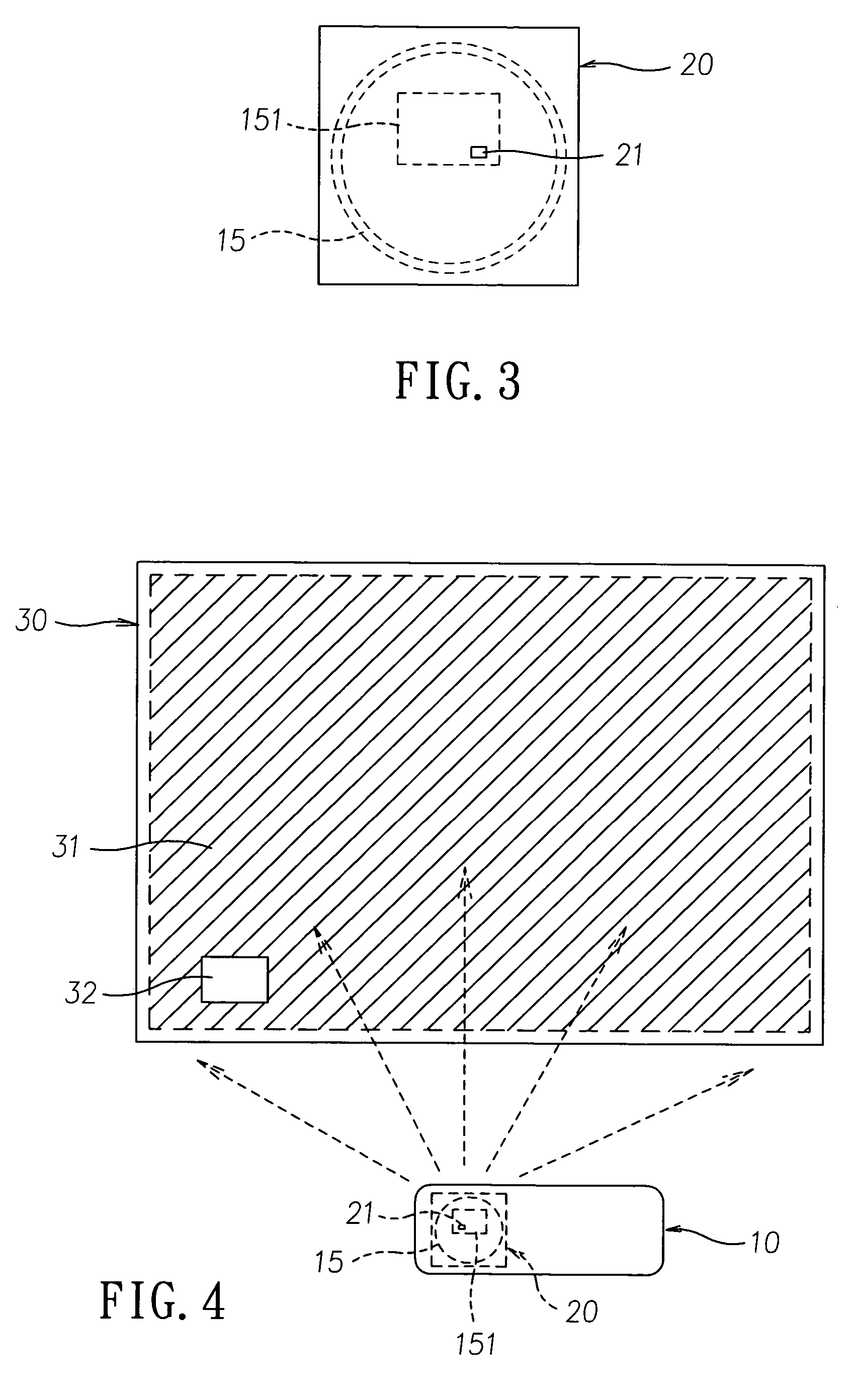 Blanking device and projector having the same