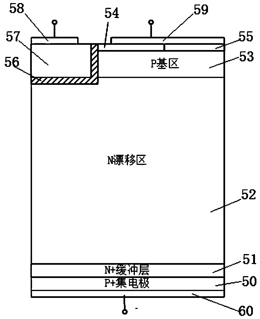 Longitudinal high voltage power semiconductor device structure with low relative dielectric constant buried layer