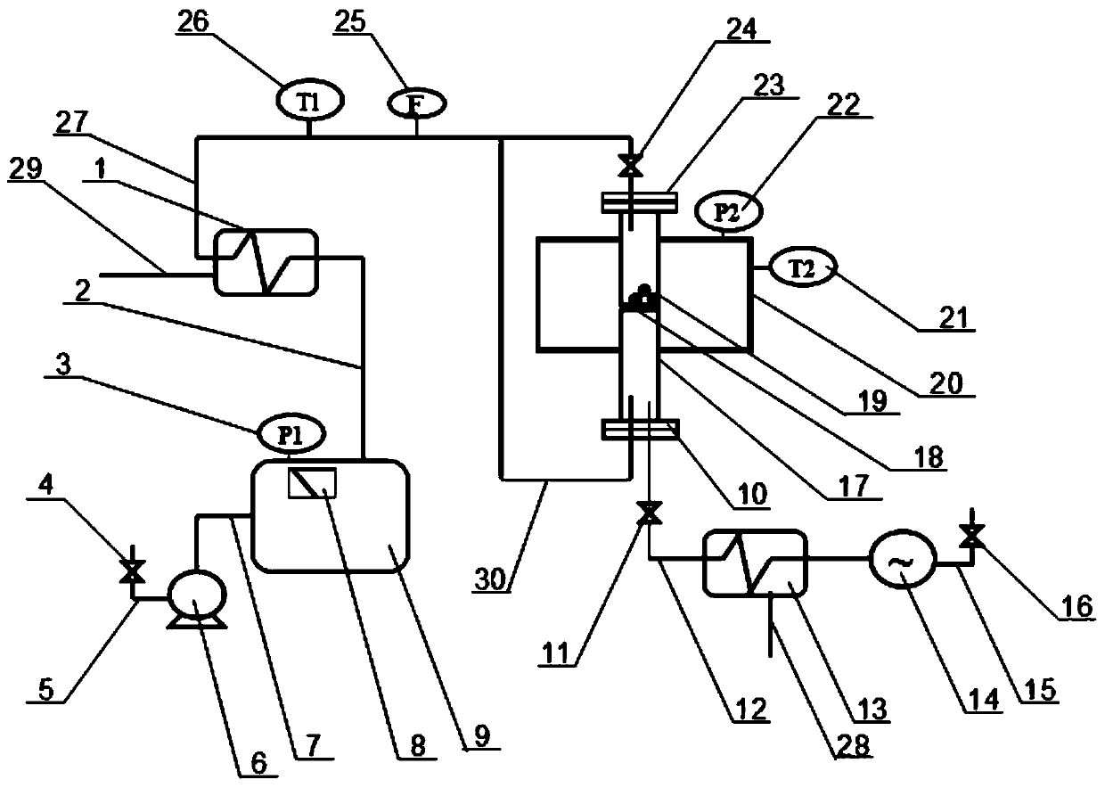 Experimental device for hydrogen production by multi-atmosphere up-and-down gas inlet gasification