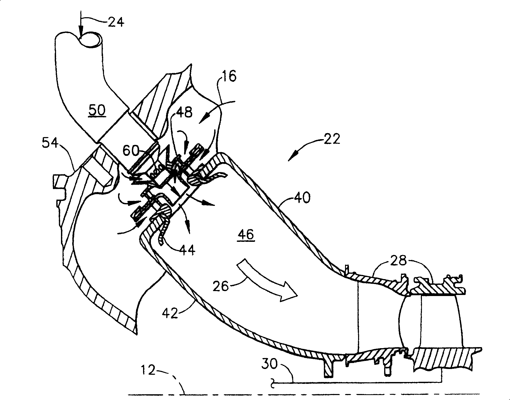 Sector staging combustor