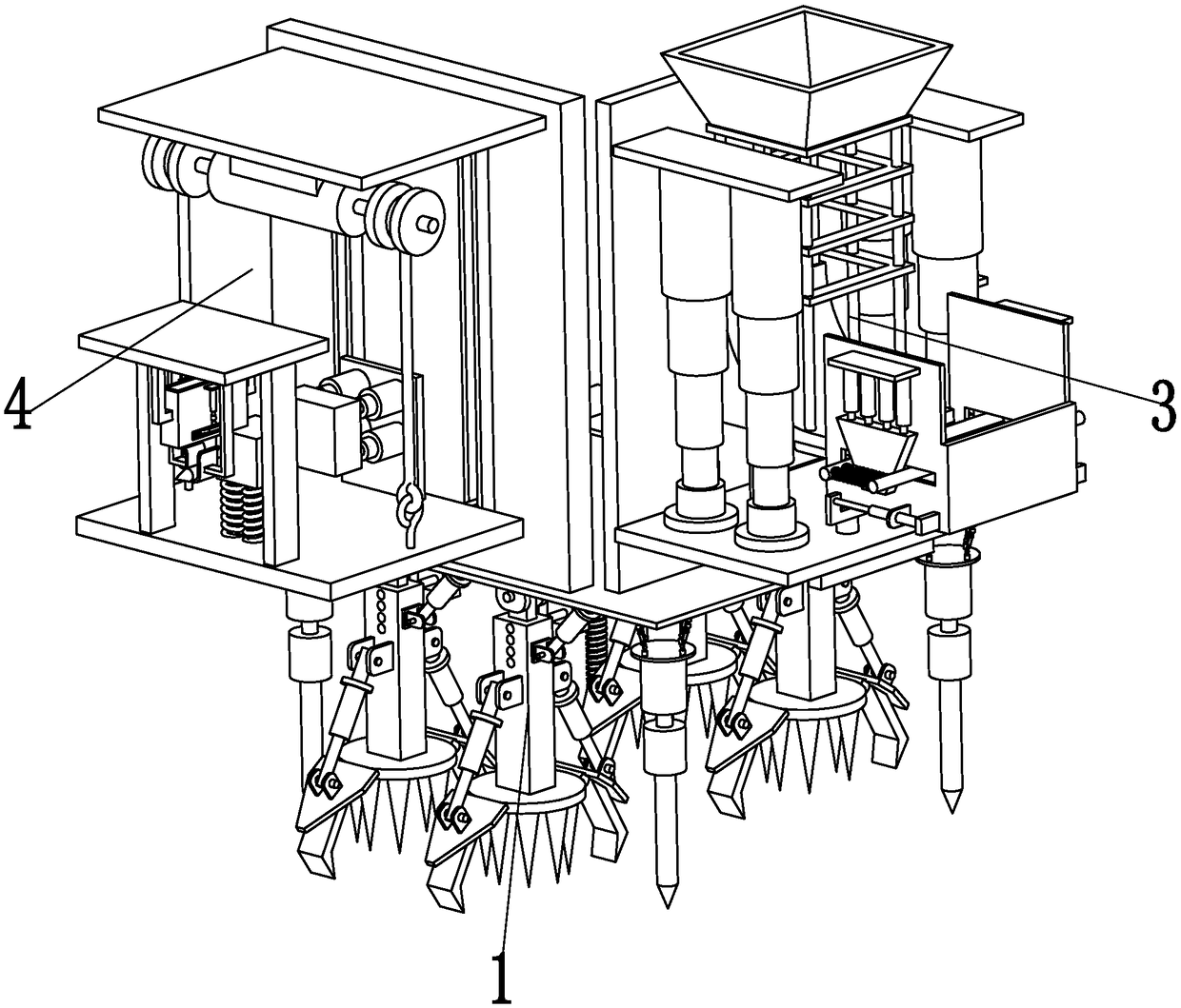 Auxiliary construction equipment for bridge construction