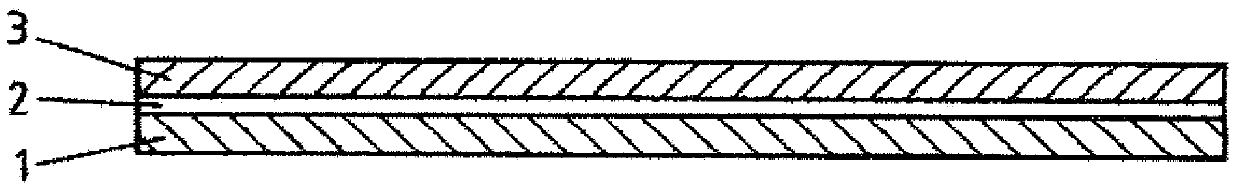 Maintenance-free slide bearing with FEP or PFA in the adhesive layer