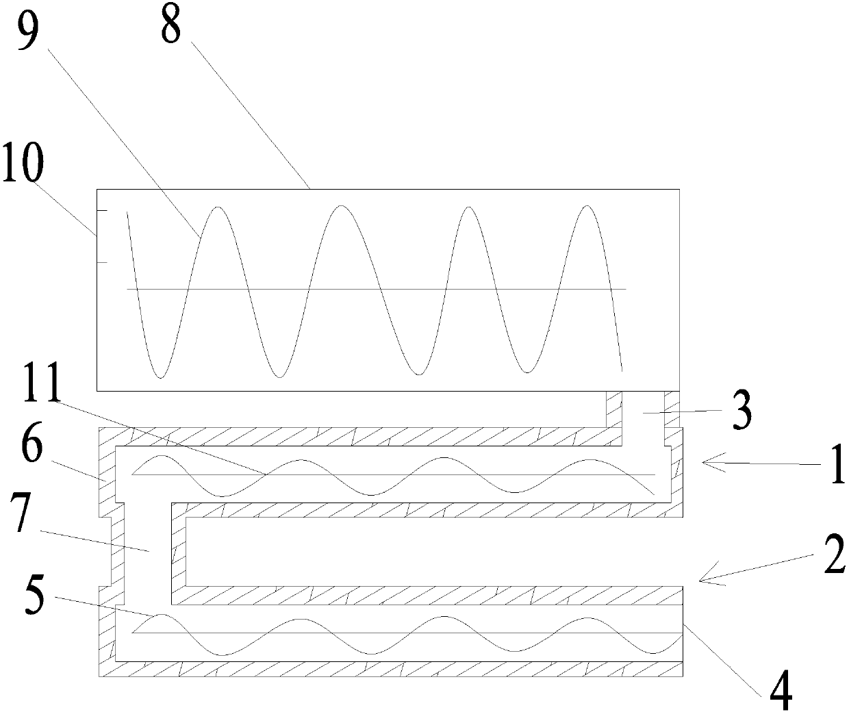 Oil-sludge separation discharging device