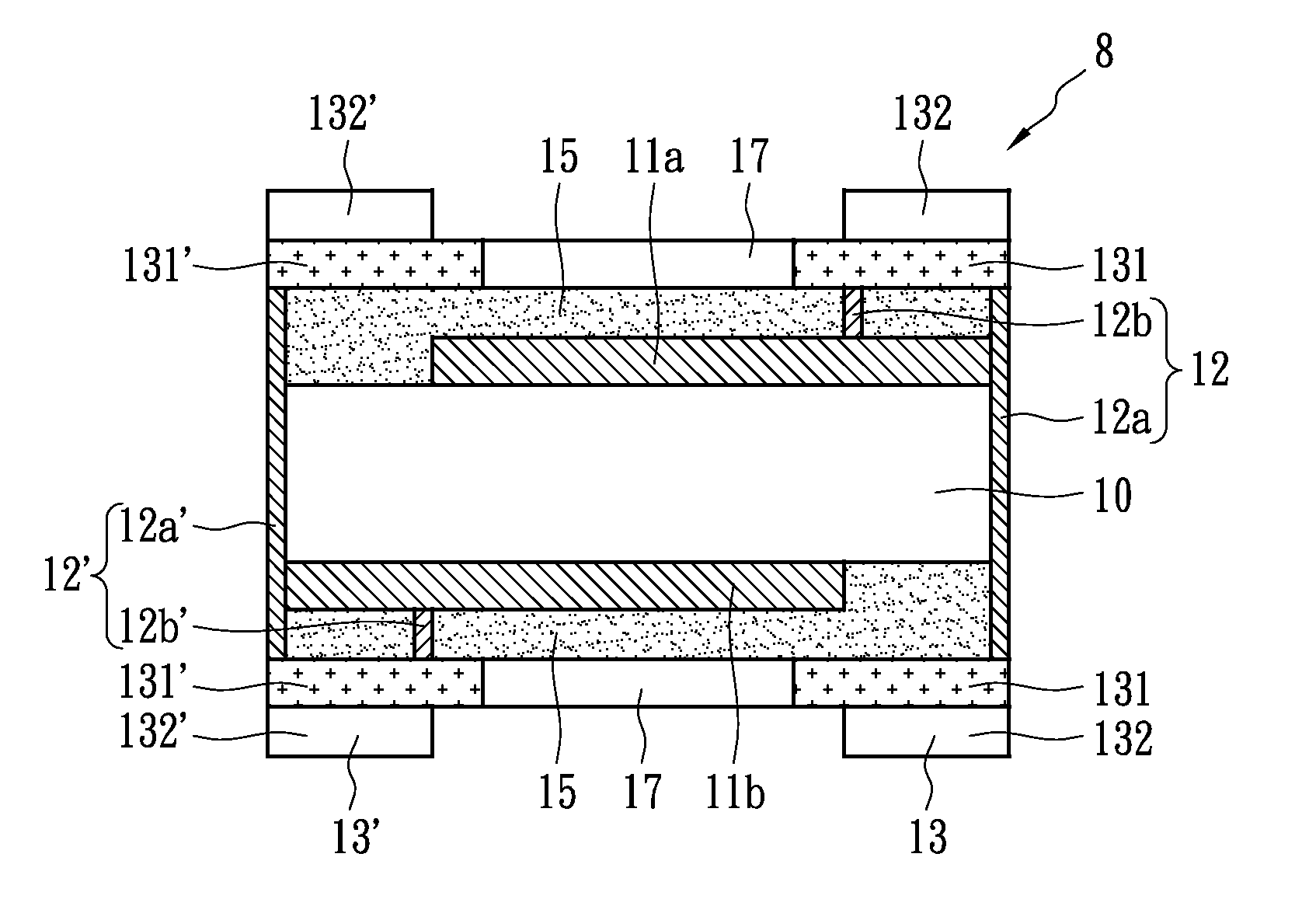 Surface mountable over-current protection device