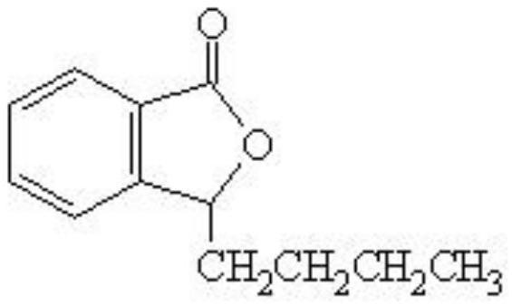 Stable butylphthalide small squirt, and preparation method and application thereof