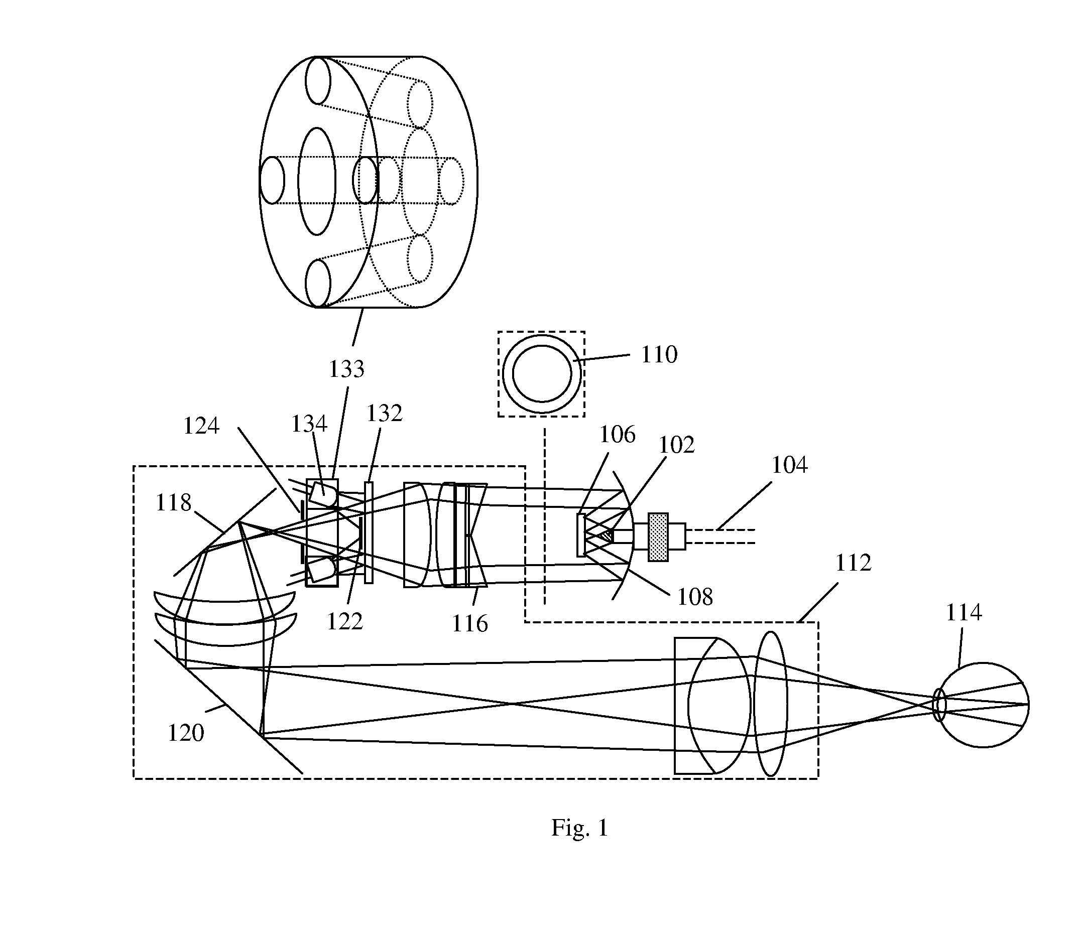 Working distance and alignment sensor for a fundus camera