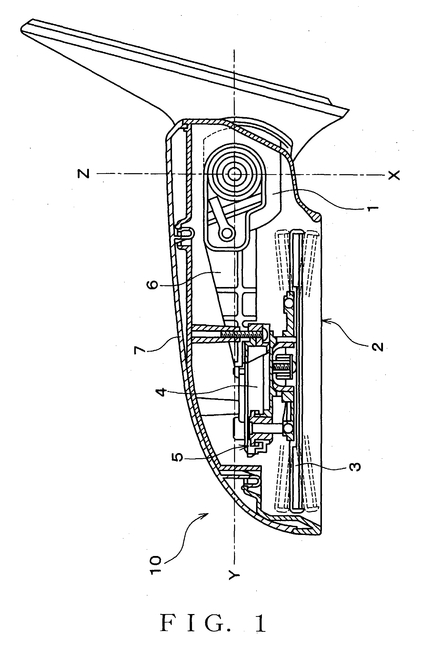 Door mirror set plate