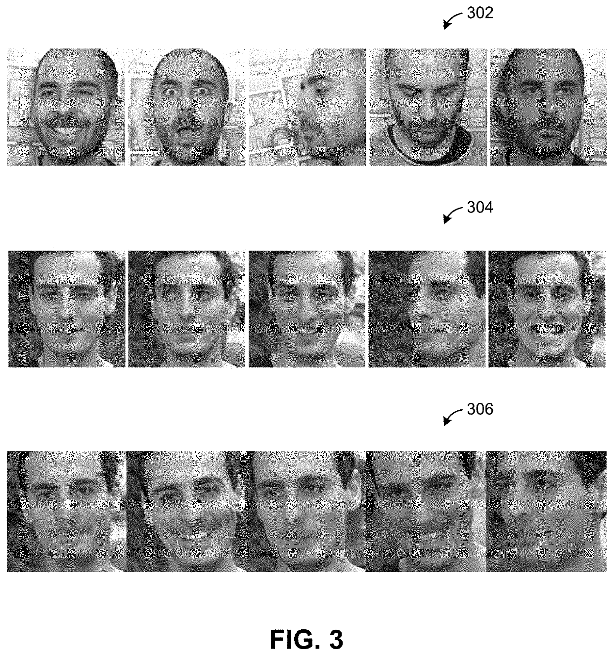 Three-dimensional geometry-based models for changing facial identities in video frames and images