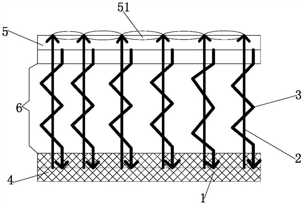 Three-layer screen cloth with color changing function and manufacturing method and application of three-layer screen cloth